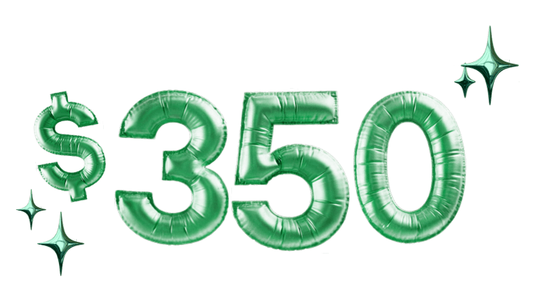 $350 bonus